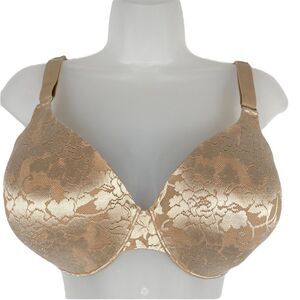 SOMA Bra Size 34DDD Stunning Support Full Coverage Nude Underwire Adjustable